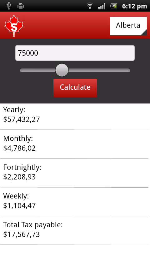 Canadian Salary Calculator 0.0.1