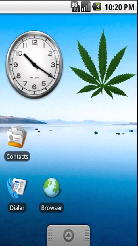 Cannabis Leaf Sticker Widget 2.0
