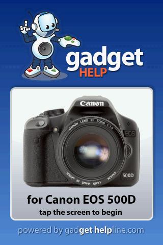 Canon EOS 500D - Gadget Help 2.0