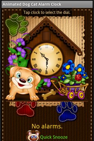 Cat Dog Alarm Clock Widget 1.5