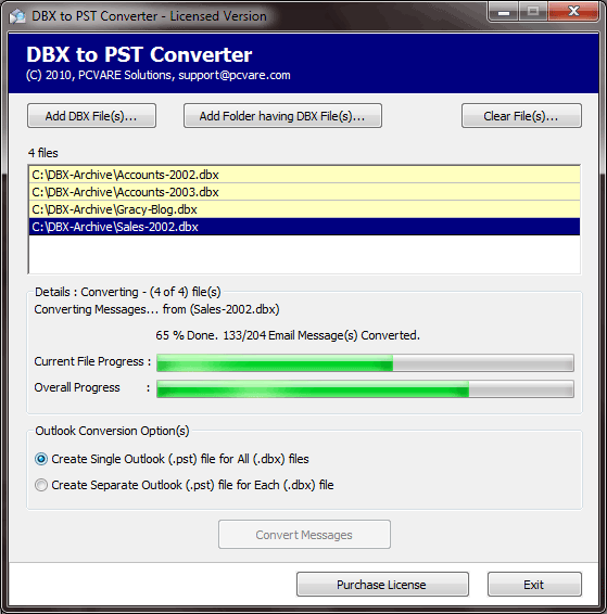 CataSoftware DBX to PST Converter 2.0