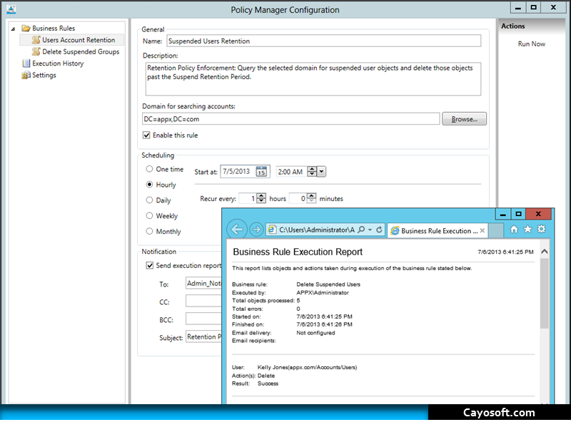Cayo Policy Manager for Active Directory 1.0.1