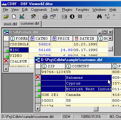 CDBF - DBF Viewer and Editor 2.30