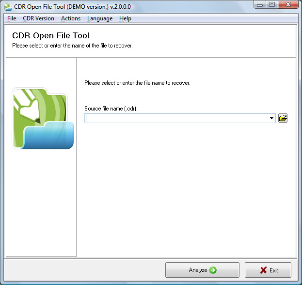 CDR Open File Tool 2.0.1.0