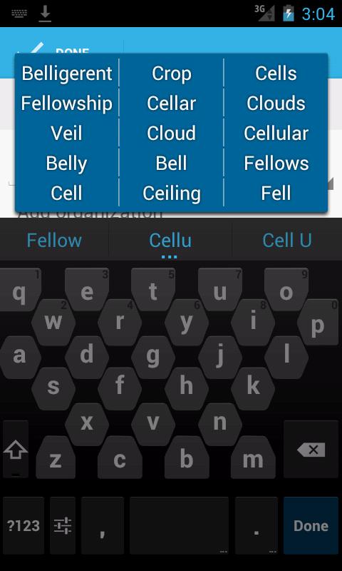 Cellular big button Keyboard Varies with device