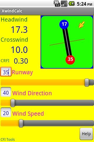 CFI Tools Crosswind Calculator 1.03