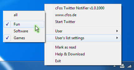 cFos Twitter Notifier 1.14.1006