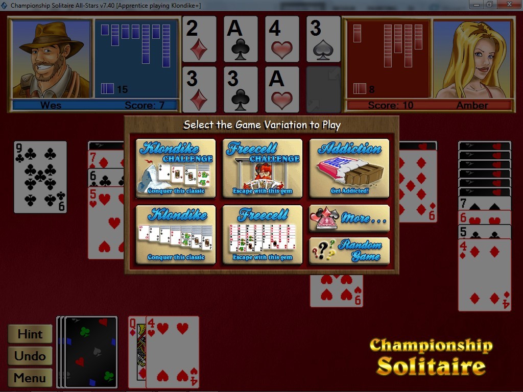 Championship Solitaire Challenge for Windows 7.50
