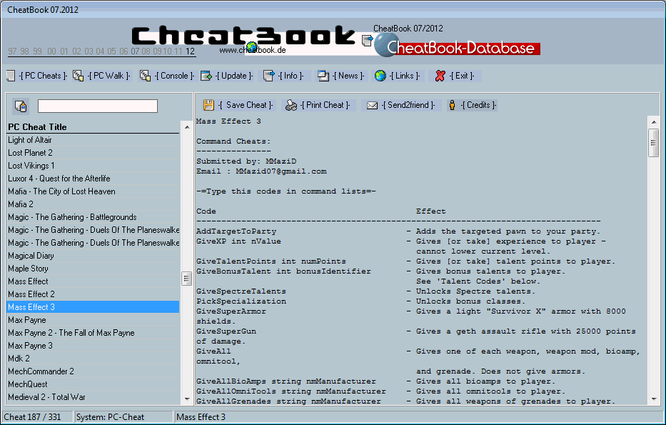 CheatBook Issue 07/2012 07-2012 1.0