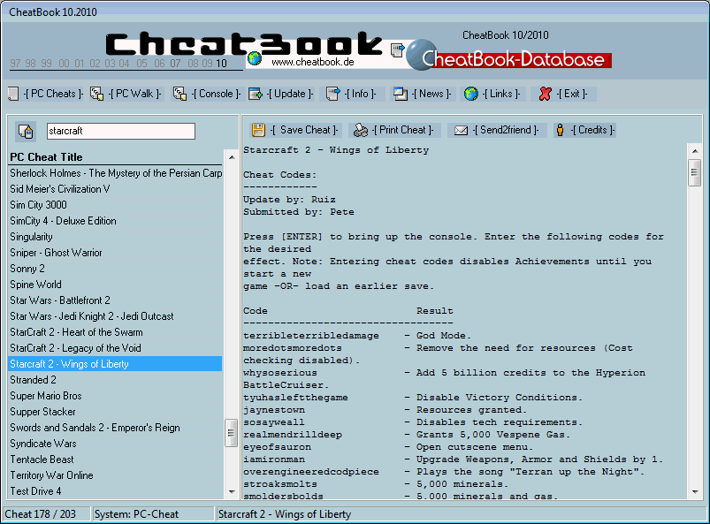 CheatBook Issue 10/2010 10-2010