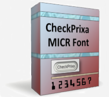 CheckPrixa MICR E13B Font 1.26