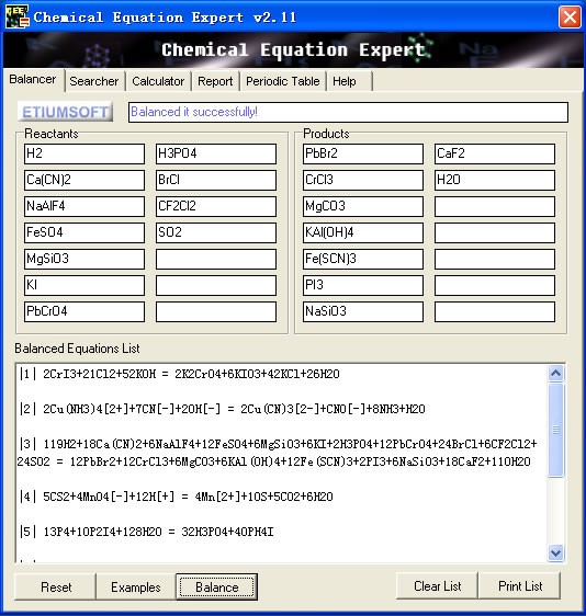 Chemical Equation Expert 2.132