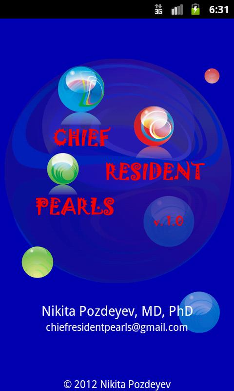 Chief Resident Pearls 1.0.0