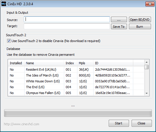 CinEx HD Utility 2.6.2.5