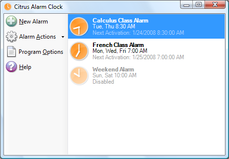 Citrus Alarm Clock 2.0