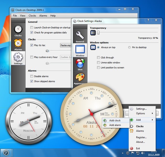 Clock-on-Desktop 2009.1