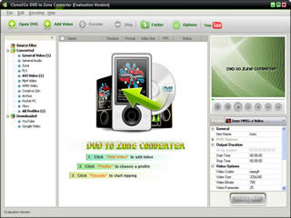 Clone2Go DVD to Zune Converter 1.78