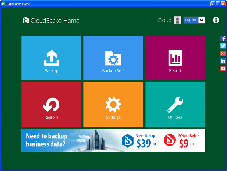 CloudBacko Home for Windows 1.11.0.0
