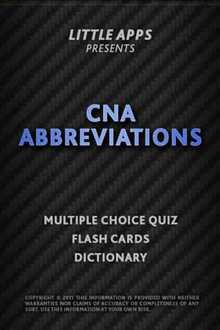 CNA Medical Abbreviations 1.0
