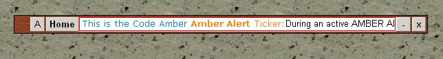 Code Amber Amber Alert Desktop Ticker 1.1