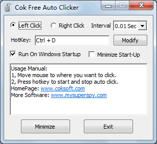 Cok Free Auto Clicker 1.0