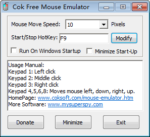 Cok Free Mouse Emulator 1.0