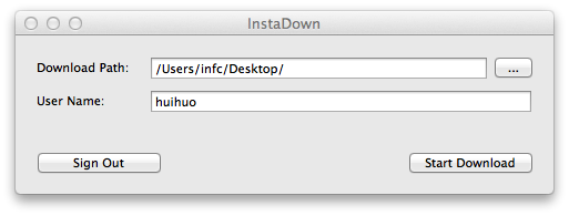 CokeSoft InstaDown for Mac 1.0