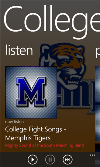 College Fight Songs - Memphis Tigers 1.0.0.0