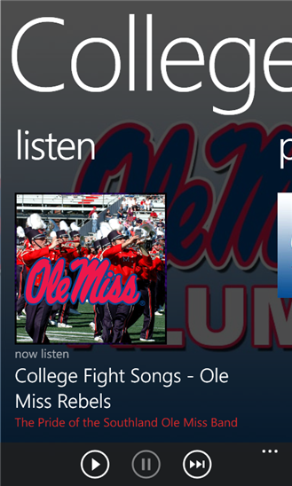 College Fight Songs - Ole Miss Rebels 1.0.0.0