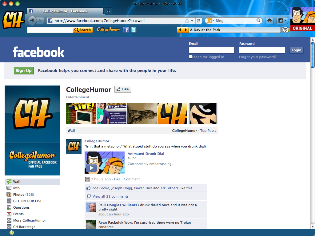 CollegeHumor IE Browser Them 0.9.0.1