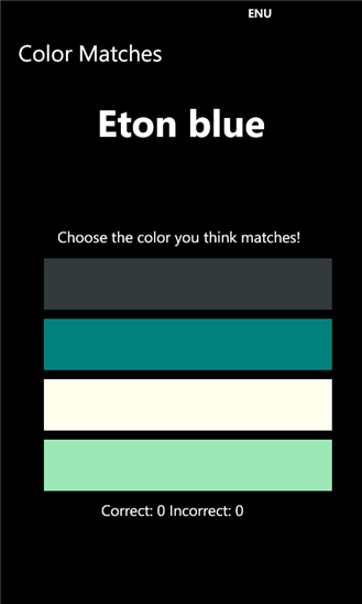 Color Matches 1.1.0.0