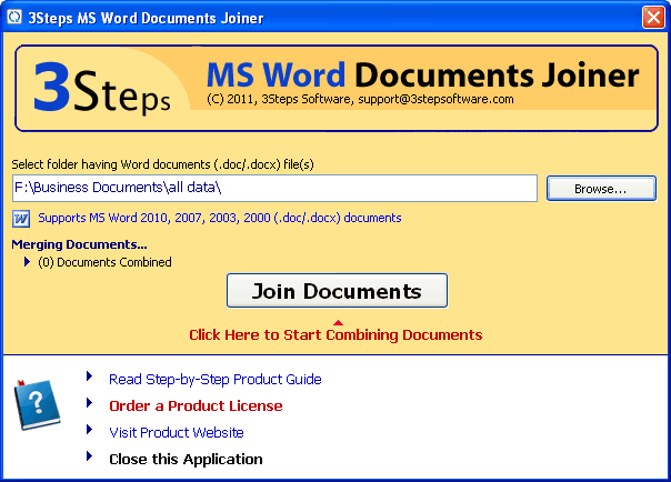 Combine MS Word 2003 Documents 2.4