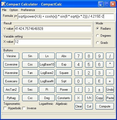 Compact Calculator - CompactCalc 4.2