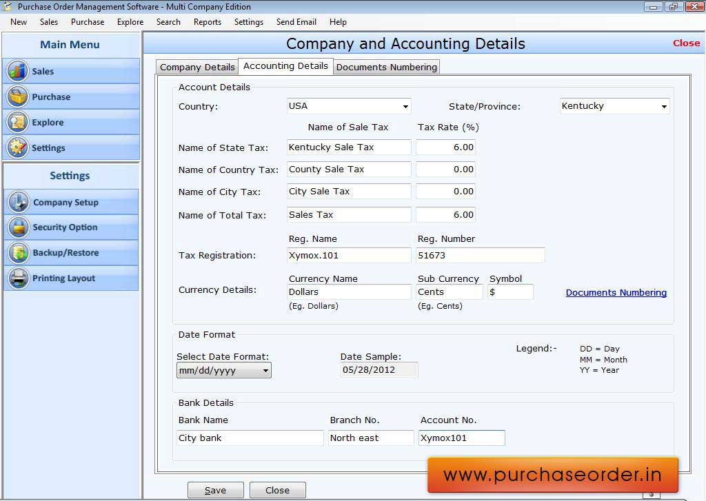 Company Purchase Order Software 3.0.1.5