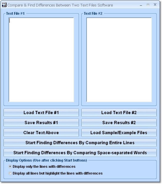Compare & Find Differences Between Two Text Files Software 7.0
