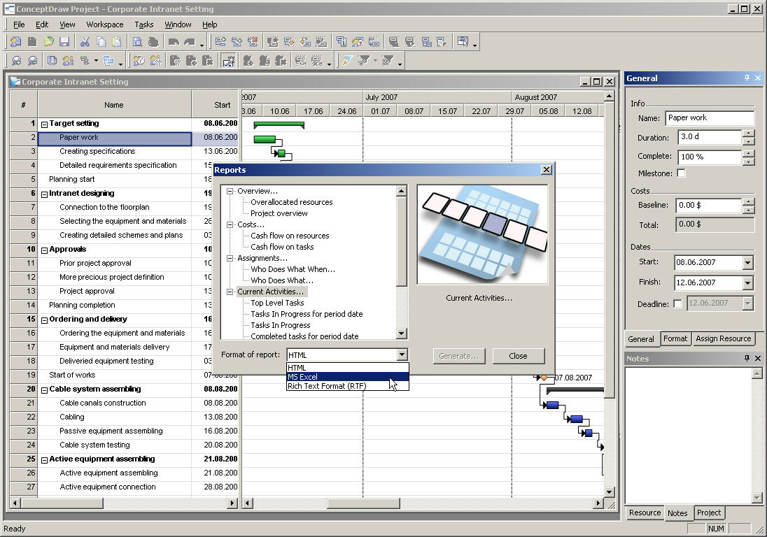 ConceptDraw Project 3.4