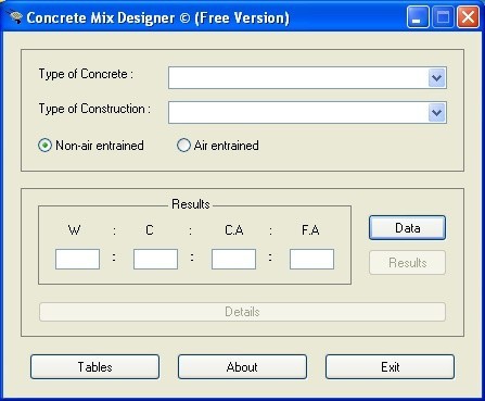 Concrete Mix Designer 1.0.0