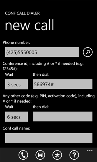 Conf Call Dialer 2.1.0.0