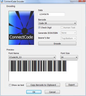 ConnectCode Free Barcode Font 5.0