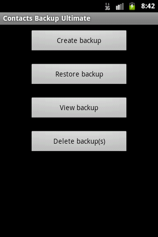 Contacts Backup Ultimate Full 1.2