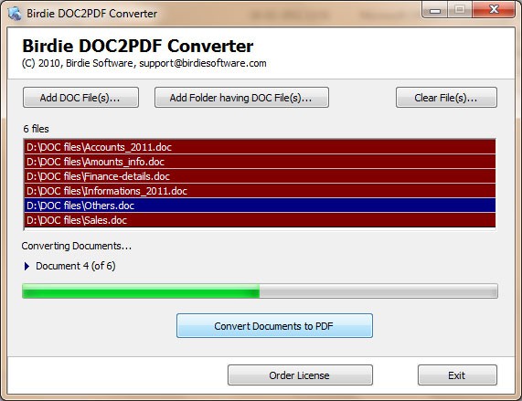 Conversion MS Word to PDF 2.5