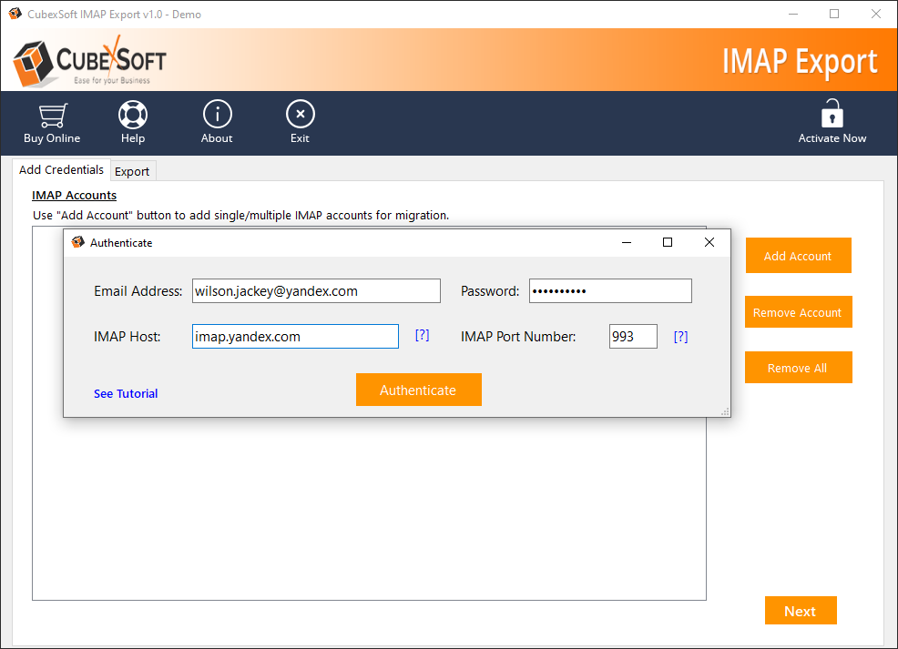 Convert IMAP to Office 365 17.0