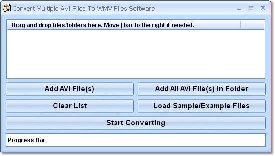 Convert Multiple AVI Files To WMV Files Software 7.0