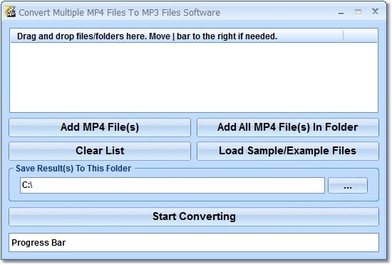 Convert Multiple MP4 Files To MP3 Files Software 7.0