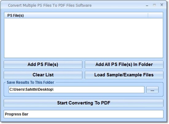 Convert Multiple PS Files To PDF Files Software 7.0