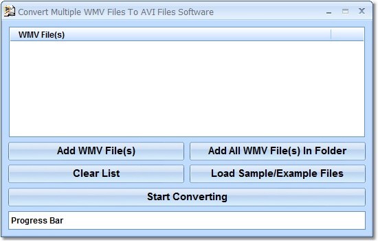 Convert Multiple WMV Files To AVI Files Software 7.0