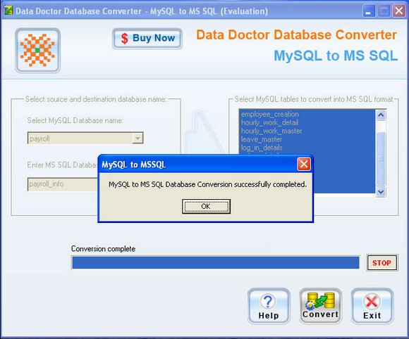 Convert MySQL Database 2.0.1.5