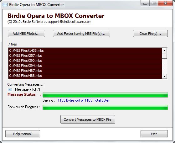Convert Opera to MBOX 1.3