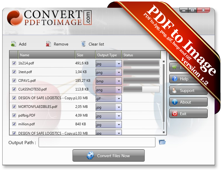 Convert PDF To Image Desktop Software 1.2