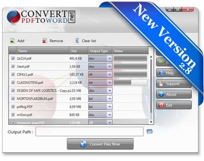 Convert PDF To Word Desktop Software 2.8